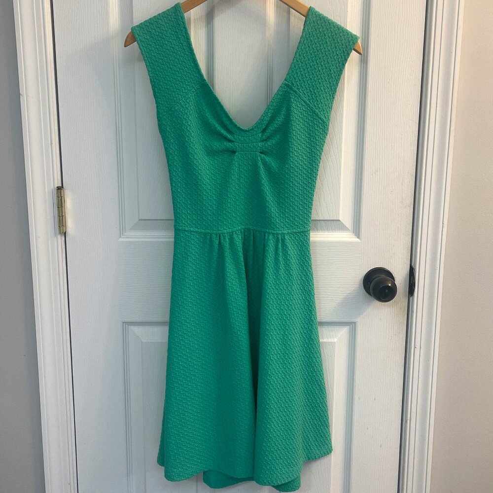 Anthropologie Lime Green Stretchy Summer Dress – Size 8 - 9-HIS STCL
